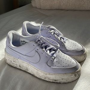 Lavender Nike Air Force 1s
